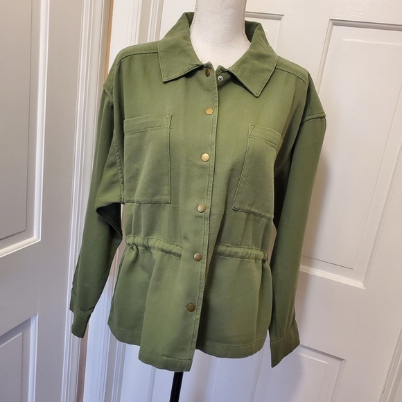 NWT Lucky Brand Army Green Spring/Fall Jacket Size Large, Retail $169.00 - Picture 14 of 14